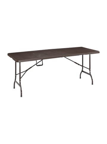 relaxdays Gartentisch in Braun - (B)180 x (H)73 x (T)74 cm