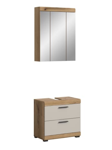 ebuy24 Badmöbelset Scout (2-teilig) Kaschmir 60 x 34 cm