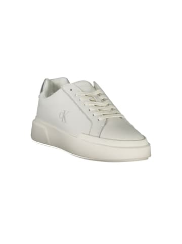 Calvin Klein Weiße Polyurethan-Sneaker