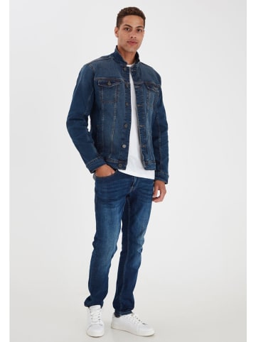 BLEND Denim Jeans Jacke Biker Übergangsjacke Stoned Washed in Dunkelblau