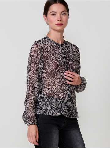 KOROSHI Bedruckte Langarmbluse für Damen in SCHWARZ