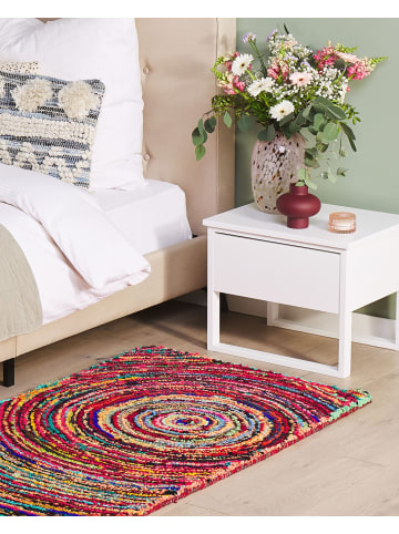 Beliani Kurzflor MALATYA in Bunt/Lila/Blau - (W) 80 x (H) 2.5 x (L) 150 cm