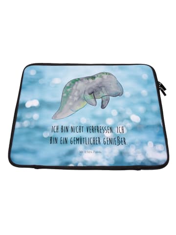 Mr. & Mrs. Panda Laptop Tasche Seekuh Chillen mit Spruch in OZeichenanblue