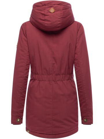 ragwear Winterjacke Monadena Parka YOUMODO in Wine Red