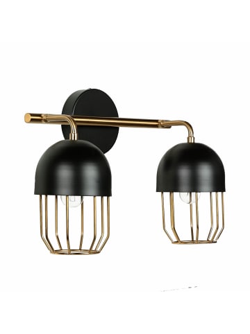 Licht-Erlebnisse Wandlampe (B)39 x (H)25 cm in Schwarz Gold