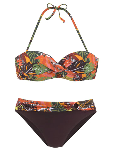 Vivance by Lascana Bügel-Bandeau-Bikini in braun-bedruckt
