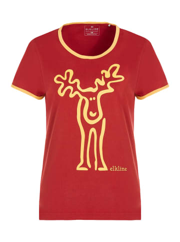 elkline T-Shirt Rudolfine in burnt red - golden sunset