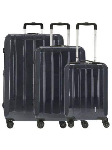 Check.In London 2.0 Trolley-Set 3tlg. (orange) in carbon blau