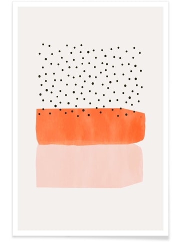 Juniqe Poster "Mist" in Orange