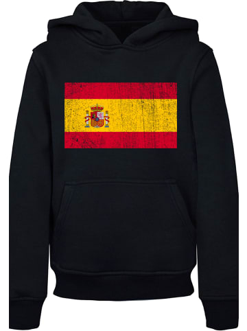 F4NT4STIC Hoodie Spain Spanien Flagge distressed in schwarz