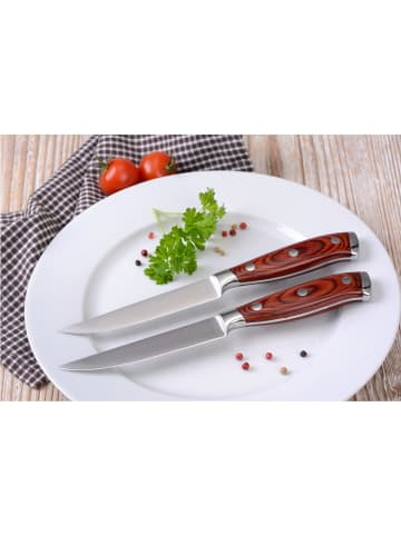 GRÄWE Steakmesser-Set neutral in braun