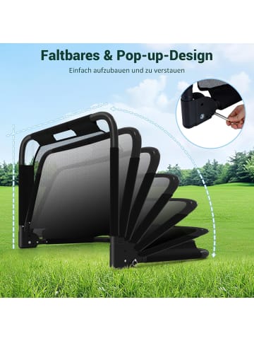 COSTWAY Pop-up Fußballtor faltbar 91 x 62 x 62 cm in Schwarz
