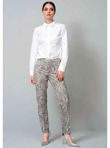 Alba Moda Hose mit Schlangenprint in grau
