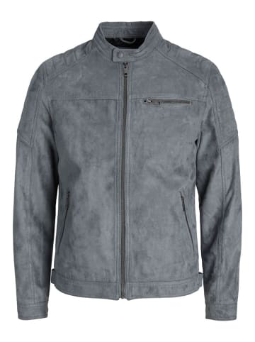 Jack & Jones Kunstleder Jacke Biker Blouson Bomber Übergangsjacke JJEROCKY in Hellgrün