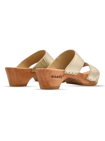 Woody Sandale in gold