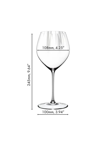 RIEDEL Glas 4er Set Chardonnay Gläser Performance in Transparent 727 ml in transparent