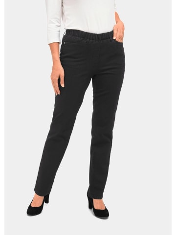 GOLDNER Kurzgröße:  Jeansschlupfhose LOUISA Klassische Jeansschlupfhose LOUISA in schwarz