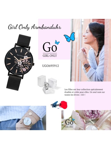 Girl Only Armbanduhr-Analog schwarz mittel (ca. 35mm) Girl Only GO