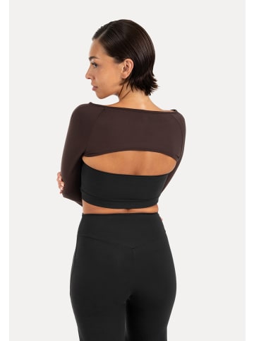 SMILODOX Longsleeve Bolero Neola in Braun