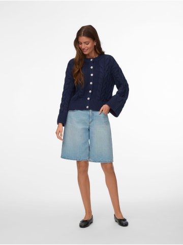 Vero Moda Strickjacke in Navy Blazer