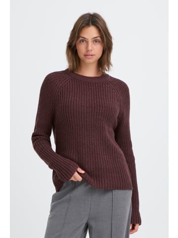 Oxmo Strickpullover OXKanna in Braun