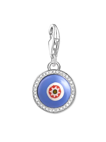 Thomas Sabo Charm "Auge blau" in Silber