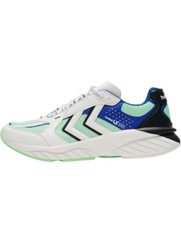 Hummel Hummel Sneaker Low Reach Lx Unisex Erwachsene Leichte Design in WHITE/BLUE/GREEN ASH