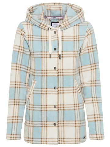 Kangaroos Fleecejacke in w.weiß-mint -braun