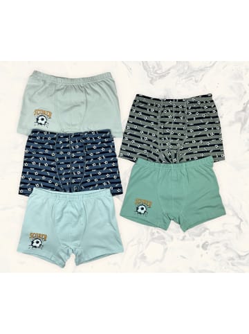 LOREZA 5er Set Boxershorts - Scorer - Bunt