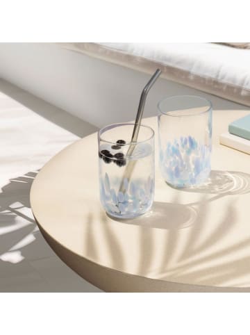like. by Villeroy & Boch 2er Set Longdrinkglas Like Confetti in 300 ml in blau
