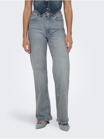 ONLY Jeans mit weitem Bein in Light Blue Denim