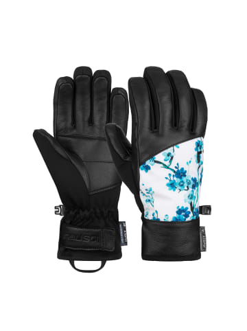 Reusch Fingerhandschuhe Beatrix R-TEX® XT in 9088 black/blue flowers