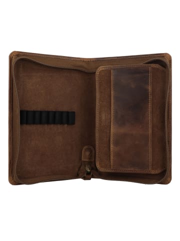 Greenburry Vintage Stifteetui Leder 13.5 cm in brown