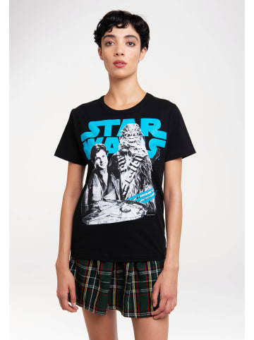 Logoshirt Fan-Shirt Star Wars: Solo - Han Solo & Chewbacca in schwarz