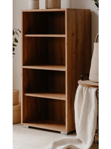 Furn.Design Regal Eiche Artisan 46 x 97 cm, Standregal mit 4 variablen Fächern