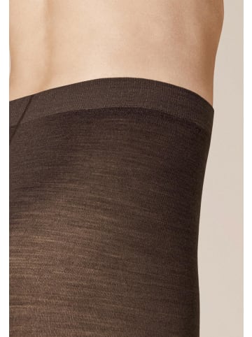 Kunert Strickstrumpfhose Sensual Merino feuchtigkeitsregulierend in Brown