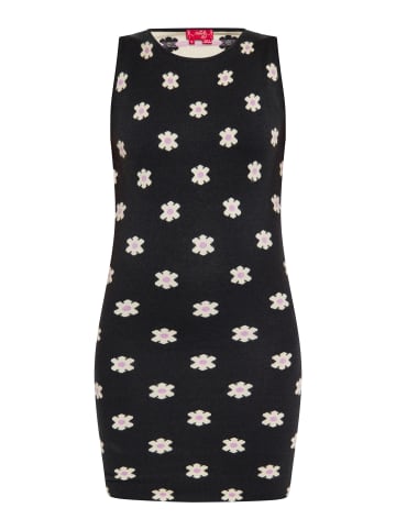 Swirly Damen Kleid in SCHWARZ CREME LILA