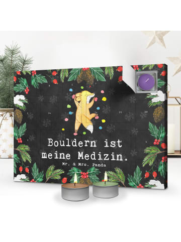 Mr. & Mrs. Panda Kerzen Adventskalender Fuchs Bouldern mit Spruch in Kreidetafel