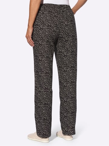 Sieh an! Schlupfhose in schwarz-sand-bedruckt