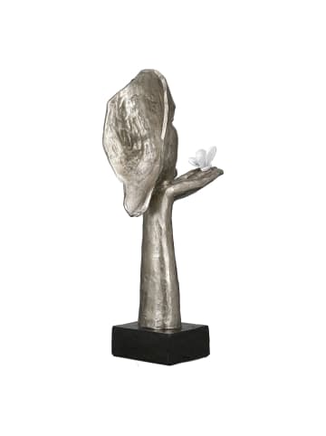 GILDE Skulptur Desire silberfarben - (H) 34 cm