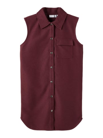 name it Lange Weste Ärmellos NKFOLONG in Weinrot