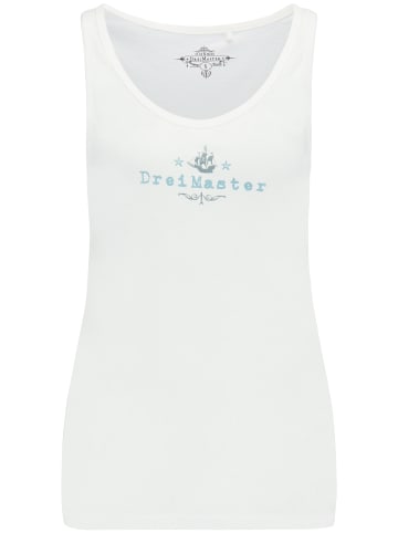 DreiMaster Damen Top in Wollweiss