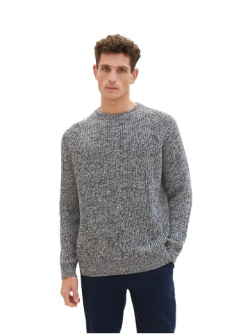 Tom Tailor Pullover TWOTONE KNIT in Blau