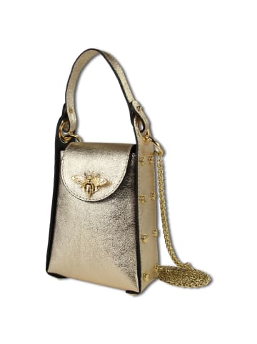 Toscanto Leder Umhängetasche Toscanto Tasche gold ca. 13cm
