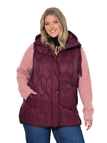 Ulla Popken Steppweste in aubergine