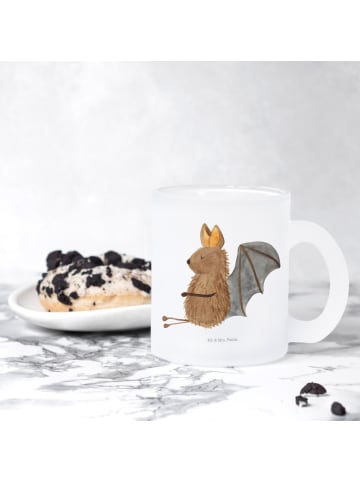 Mr. & Mrs. Panda Pott Fledermaus Sitzen ohne Spruch in Transparent