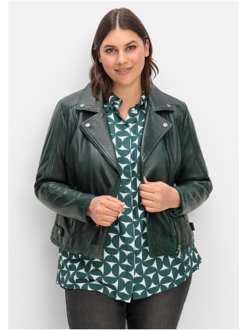 sheego Bikerjacke in tiefgrün