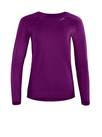 Winshape Functional Light and Soft Long Sleeve Top AET118LS in dark plum