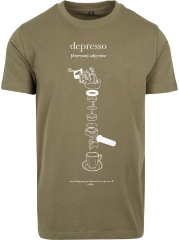 Mister Tee T-Shirt "Depresso Tee" in Grün