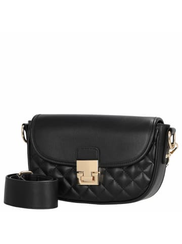 Seidenfelt Viiala Crossbody - Umhängetasche 26 cm (black) in black quilted